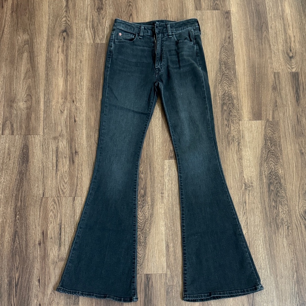 Women's Hudson Black Flare Jeans